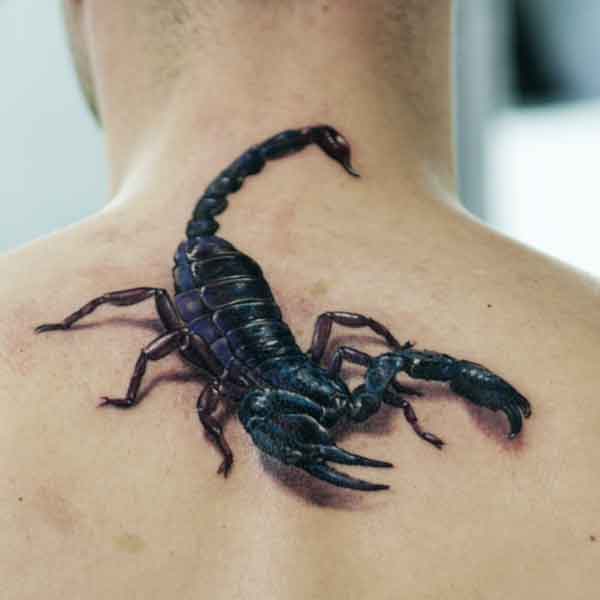 3d Scorpion on your back
