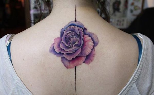 Amazing flower on back bone