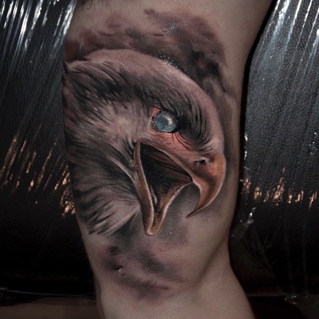 Awesome Realistic Eagle on the arm