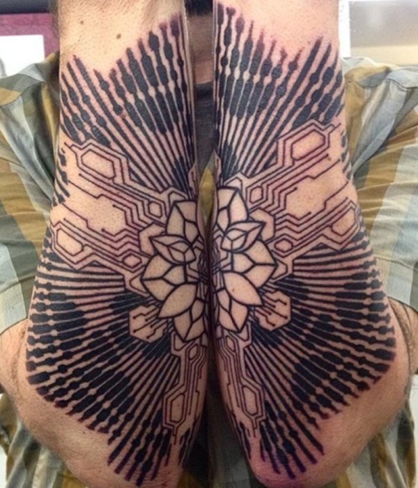 Bold Pattern and a Lotus Flower