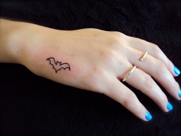Cute little bat tattoo  Tattoogridnet