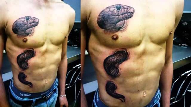 Snake in the body and On Chest