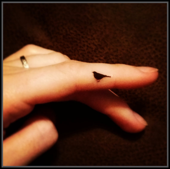 Tattoo uploaded by Lukas Petraitis  finger fingertattoo bird eagle  sidefinger  Tattoodo