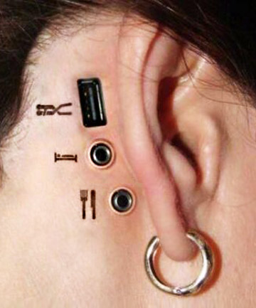 Connectors behind the ear