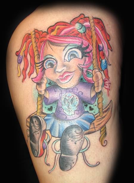 Dreadson swing cartoon tattoo