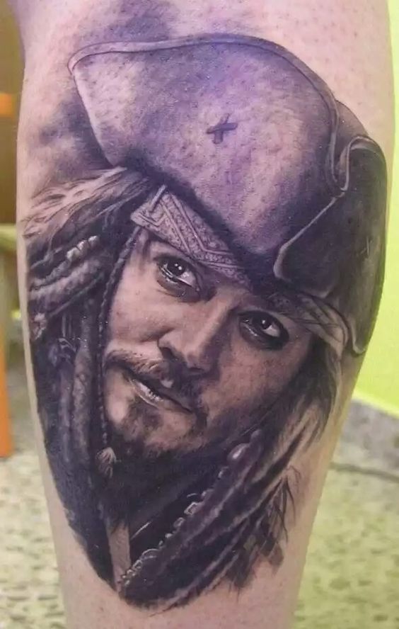 Pirates portrait in gray