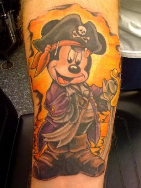 Pretty mickey mouse pirate cartoon