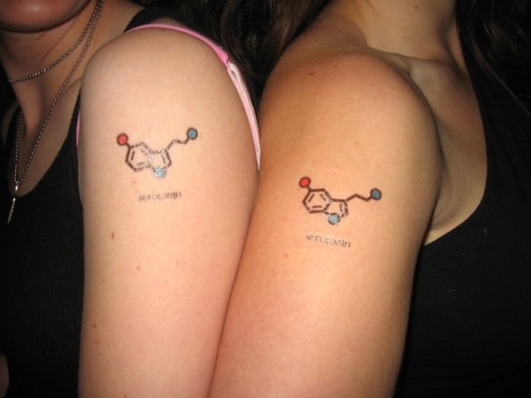 Sisters chemistry matching tattoo