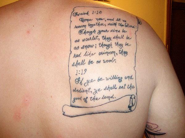 Tattoo quotes isaiah 1 to 18